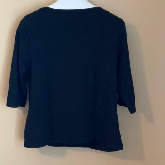 Westbound Size XL Black 3/4 Sleeve Tunic - Picture 5 of 8